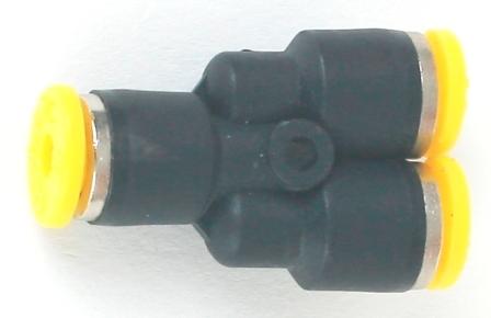 Y Connector: 1/8 " tube