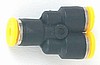 Y Connector: 1/8 " tube